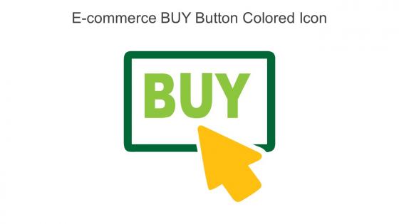 E Commerce BUY Button Colored Icon In Powerpoint Pptx Png And Editable Eps Format
