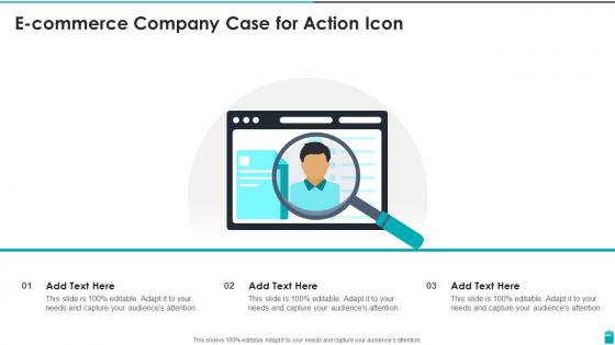 E Commerce Company Case For Action Icon