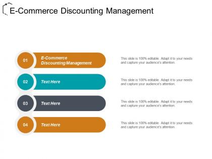 E commerce discounting management ppt powerpoint presentation file aids cpb