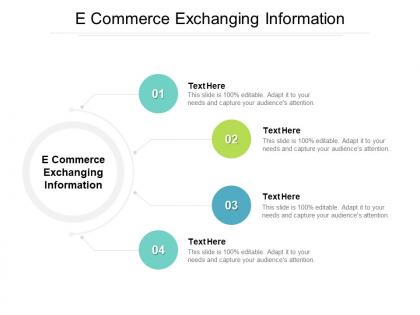 E commerce exchanging information ppt powerpoint presentation inspiration background cpb