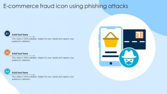 E Commerce Fraud Icon Using Phishing Attacks