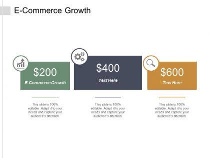 E commerce growth ppt powerpoint presentation icon backgrounds cpb