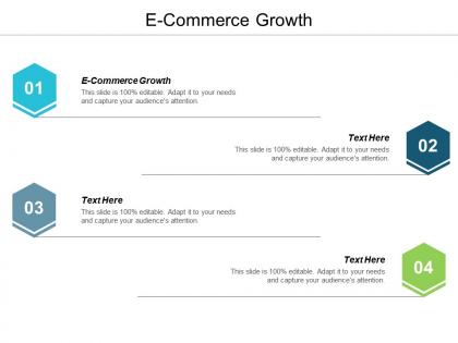 E commerce growth ppt powerpoint presentation ideas design inspiration cpb