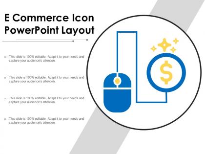 E commerce icon powerpoint layout