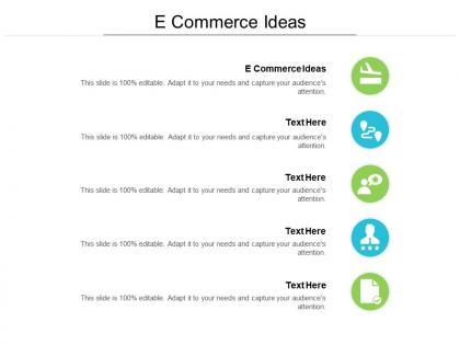 E commerce ideas ppt powerpoint presentation ideas gridlines cpb