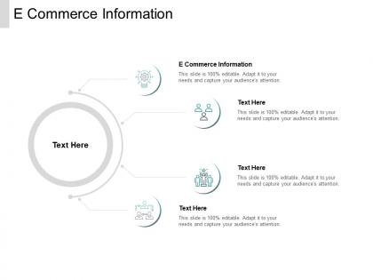 E commerce information ppt powerpoint presentation icon layouts cpb