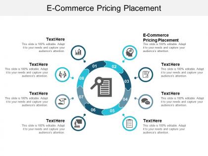 E commerce pricing placement ppt powerpoint presentation infographic template visual aids cpb