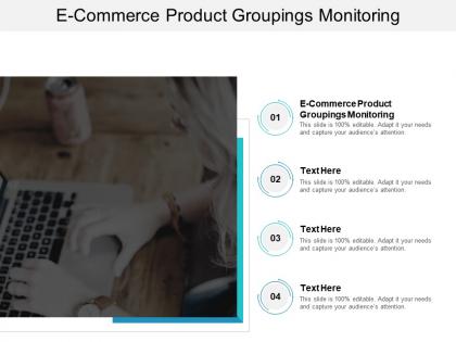 E commerce product groupings monitoring ppt powerpoint presentation gallery maker cpb