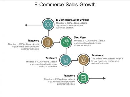 E commerce sales growth ppt powerpoint presentation professional example file cpb