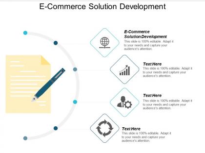 E commerce solution development ppt powerpoint presentation infographic template inspiration cpb
