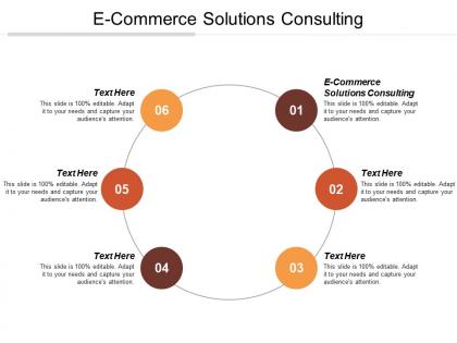 E commerce solutions consulting ppt powerpoint presentation file designs download cpb
