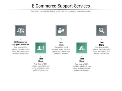 E commerce support services ppt powerpoint presentation icon format cpb