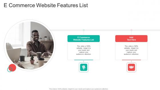 E Commerce Website Features List In Powerpoint And Google Slides Cpb