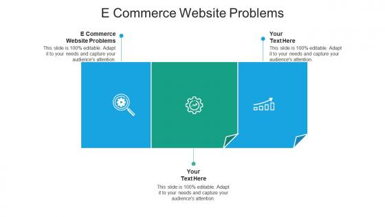 E commerce website problems ppt powerpoint presentation portfolio designs cpb