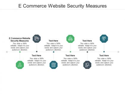 E commerce website security measures ppt powerpoint presentation guidelines cpb