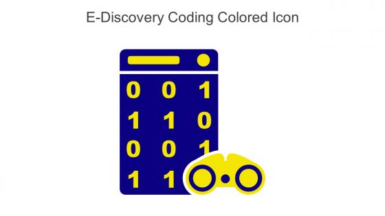 E Discovery Coding Colored Icon In Powerpoint Pptx Png And Editable Eps Format