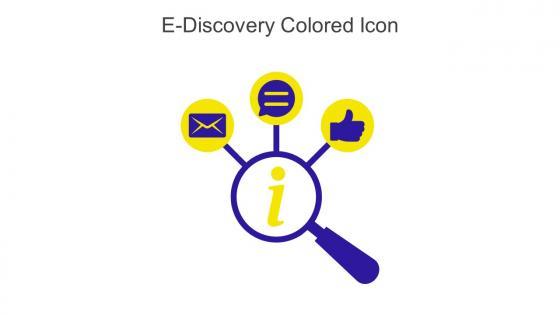 E Discovery Colored Icon In Powerpoint Pptx Png And Editable Eps Format
