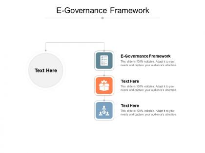 E governance framework ppt powerpoint presentation icon clipart images cpb