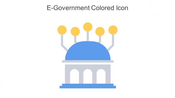 E Government Colored Icon In Powerpoint Pptx Png And Editable Eps Format