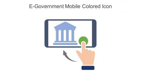 E Government Mobile Colored Icon In Powerpoint Pptx Png And Editable Eps Format