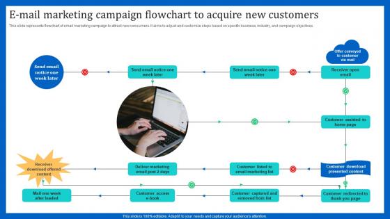 E Mail Marketing Campaign Flowchart To Acquire New Customers
