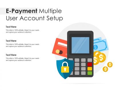 E payment multiple user account setup