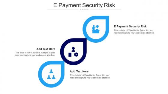 E Payment Security Risk Ppt Powerpoint Presentation Infographics Mockup Cpb