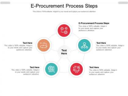 E procurement process steps ppt powerpoint presentation slides styles cpb