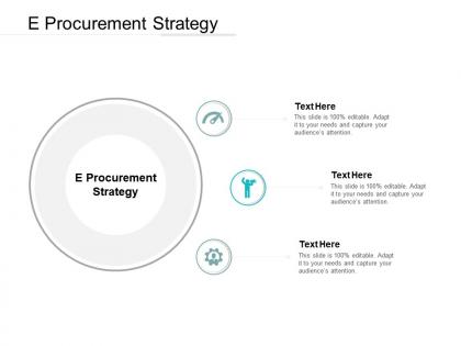 E procurement strategy ppt powerpoint presentation portfolio clipart images cpb
