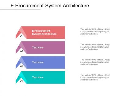 E procurement system architecture ppt powerpoint presentation gallery tips cpb