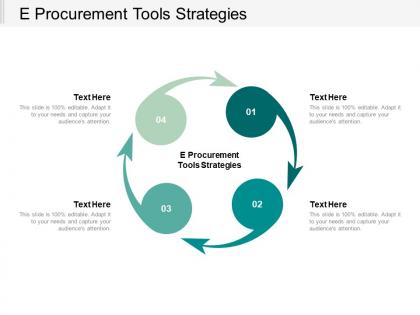 E procurement tools strategies ppt powerpoint presentation ideas clipart images cpb