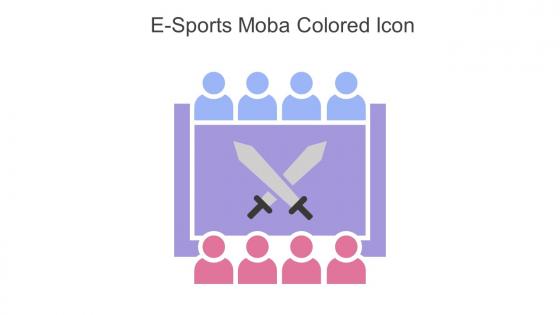 E Sports Moba Colored Icon In Powerpoint Pptx Png And Editable Eps Format