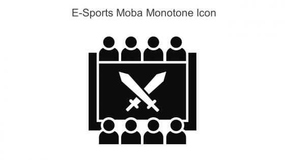E Sports Moba Monotone Icon In Powerpoint Pptx Png And Editable Eps Format
