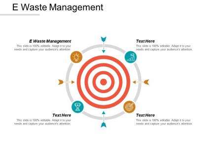 E waste management ppt powerpoint presentation model diagrams cpb