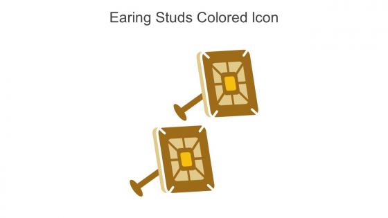 Earing Studs Colored Icon In Powerpoint Pptx Png And Editable Eps Format