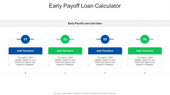 Early Payoff Loan Calculator In Powerpoint And Google Slides Cpb