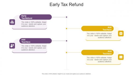 Early Tax Refund In Powerpoint And Google Slides Cpb