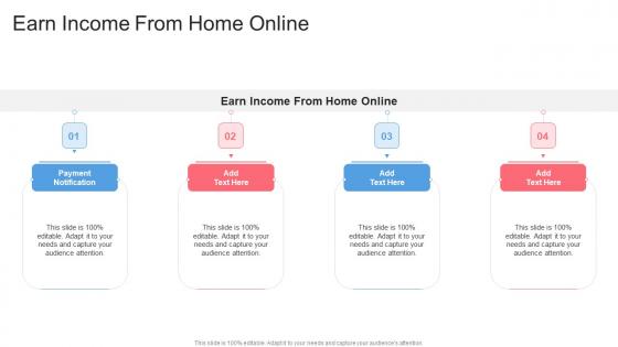 Earn Income From Home Online In Powerpoint And Google Slides Cpb