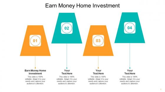 Earn money home investment ppt powerpoint presentation file templates cpb