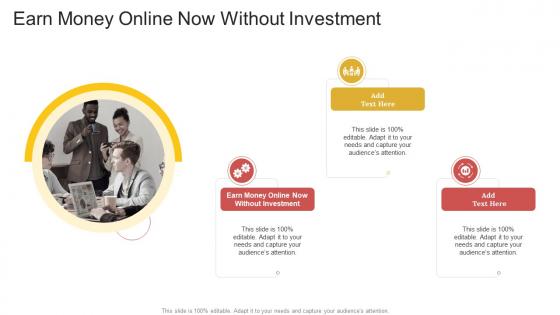 Earn Money Online Now Without Investment In Powerpoint And Google Slides Cpb