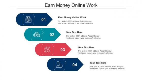 Earn money online work ppt powerpoint presentation icon file formats cpb