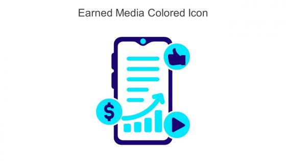 Earned Media Colored Icon In Powerpoint Pptx Png And Editable Eps Format