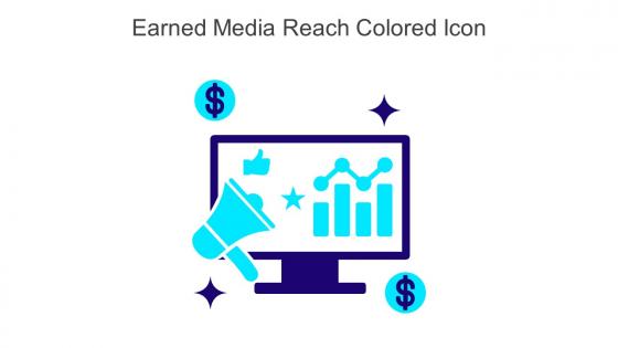 Earned Media Reach Colored Icon In Powerpoint Pptx Png And Editable Eps Format