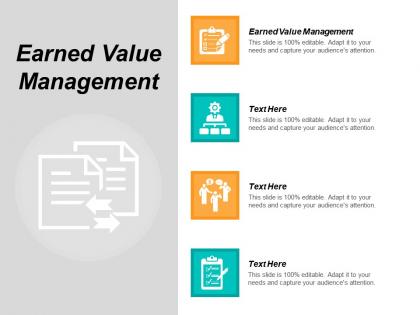 Earned value management ppt powerpoint presentation icon influencers cpb