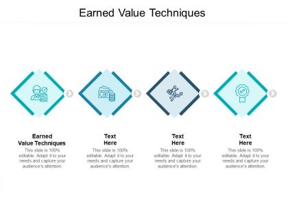 Earned value techniques ppt powerpoint presentation model themes cpb