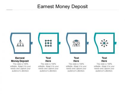 Earnest money deposit ppt powerpoint presentation show graphic images cpb