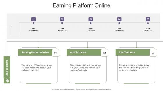 Earning Platform Online In Powerpoint And Google Slides Cpb