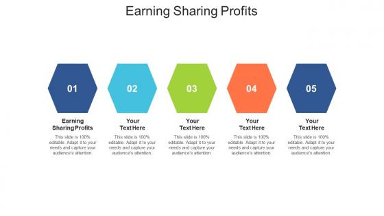 Earning sharing profits ppt powerpoint presentation infographic template icons cpb