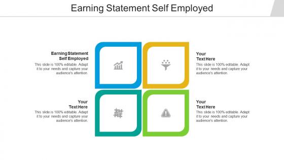 Earning statement self employed ppt powerpoint presentation file slides cpb