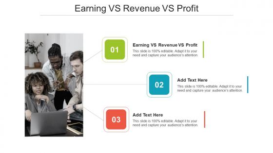 Earning VS Revenue VS Profit In Powerpoint And Google Slides Cpb